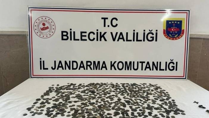 Bilecik'te yüzlerce sikke ele geçirildi