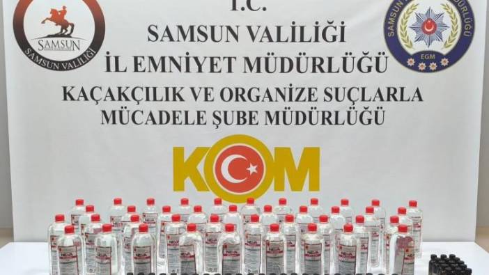 Samsun'da litrelerce etil alkol ele geçirildi