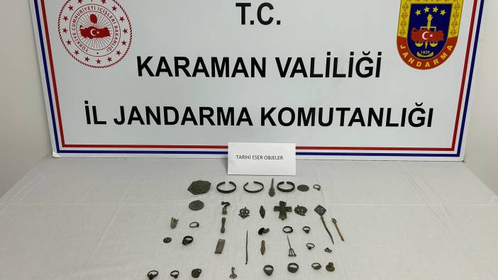 Karaman'da tarihi eser operasyonu