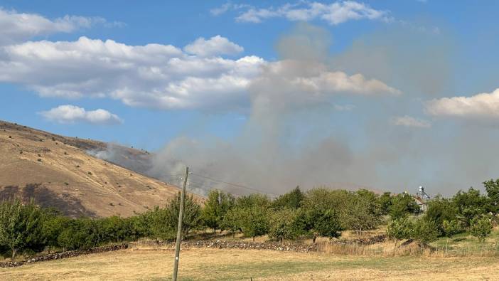 Elazığ’da otluk yangını