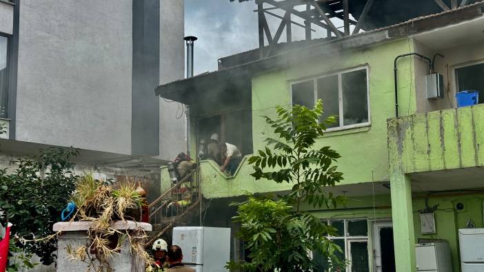 Düzce'de yangın 5 kişi hastaneye kaldırıldı