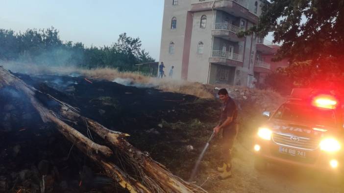 Malatya’da anız yangını