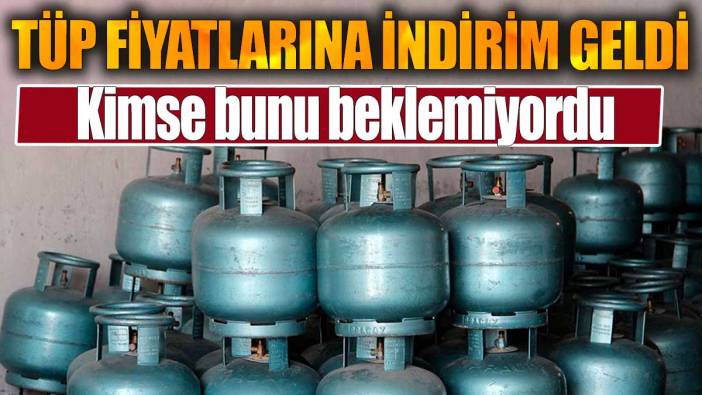 Tüp fiyatlarına indirim geldi. Kimse bunu beklemiyordu