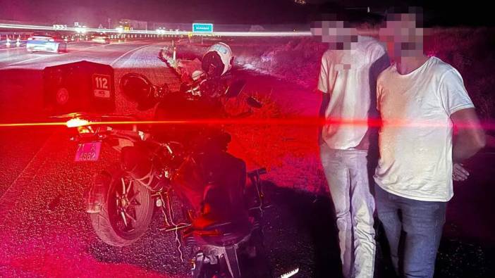 Kırıkkale'de motosiklet sürücüsü polisten kaçtı ama gözaltından kaçamadı