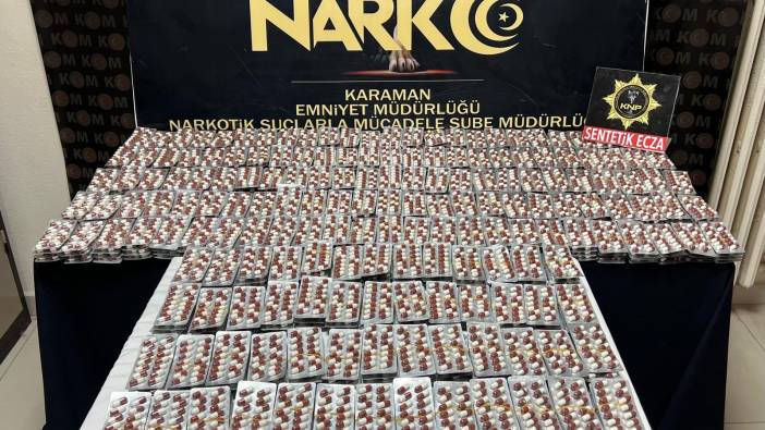 Karaman'da uyuşturucu operasyonu