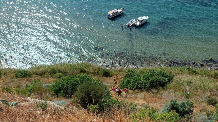 Çanakkale'de uçurumdan düşen kişi kurtarıldı