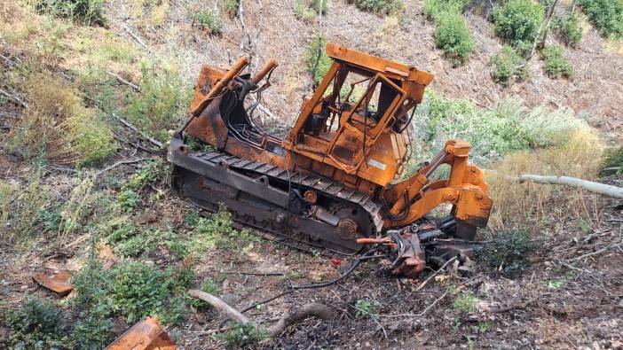 Dozer dereye yuvarlandı: 1 ölü