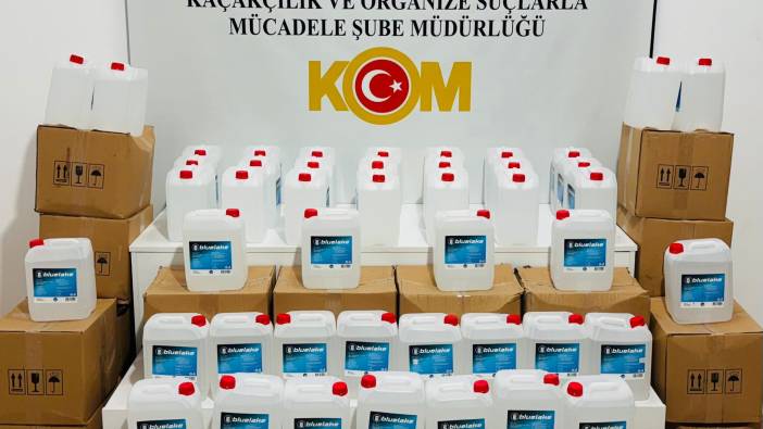 Samsun'da kaçak etil alkol ele geçirildi