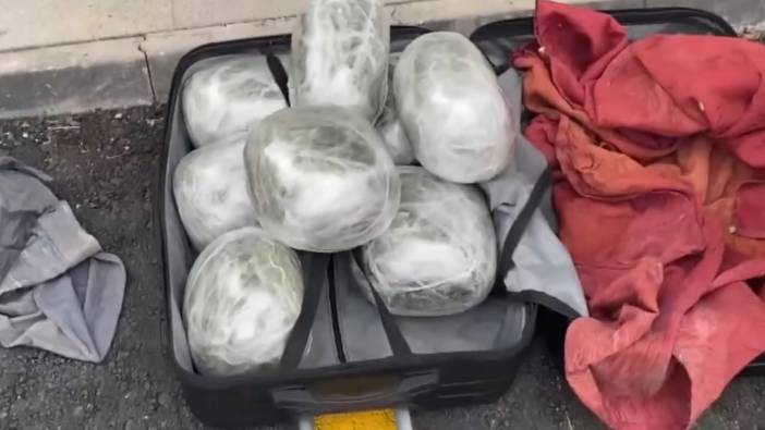 Kayseri'de bavuldan uyuşturucu çıktı