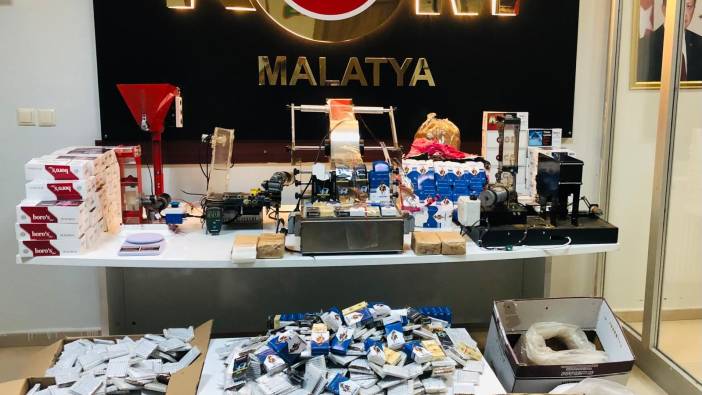 Malatya'da 408 bin adet kaçak makaron ele geçirildi