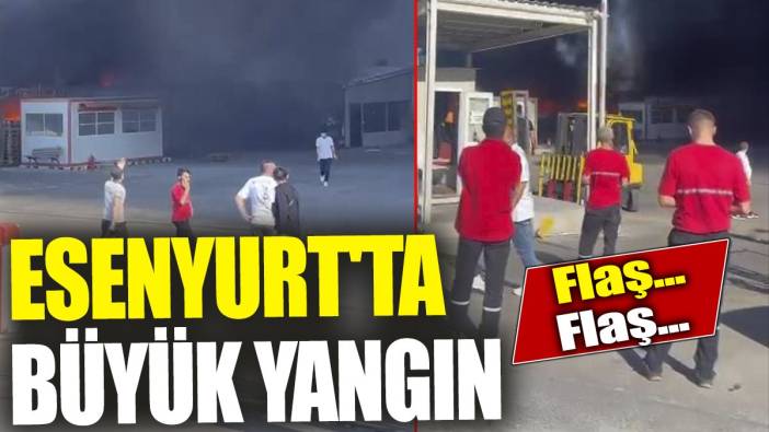 Esenyurt'ta büyük yangın
