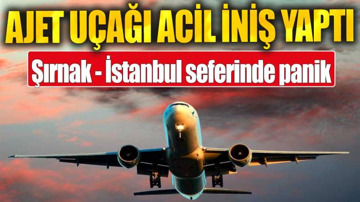 AJET uçağı acil iniş yaptı