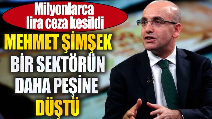 Mehmet Şimşek bir sektörün daha peşine düştü. Milyonlarca lira ceza kesildi