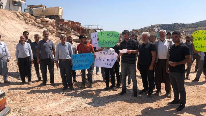 Köylülerin taş ocağı eylemi