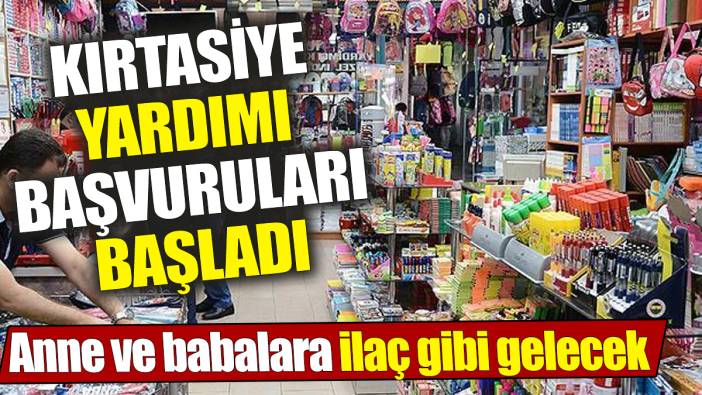 Kırtasiye yardımı başvuruları başladı! Anne ve babalara ilaç gibi gelecek