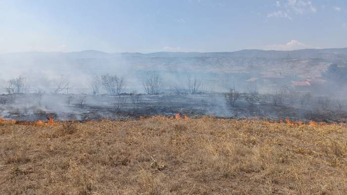 Kastamonu'da anız yangını ucuz atlatıldı