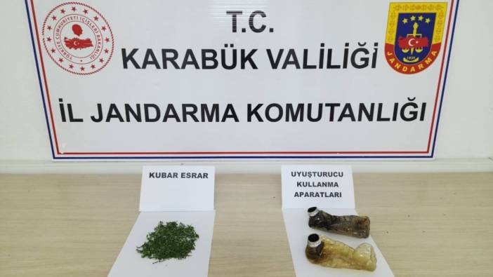 Karabük'te bir şahsın üzerinde uyuşturucu madde ele geçirildi