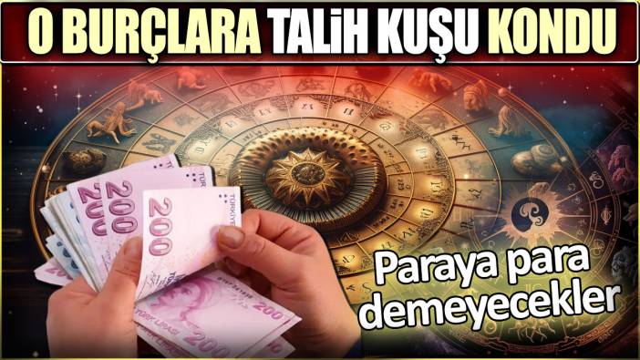 O burçlara talih kuşu kondu: Paraya para demeyecekler