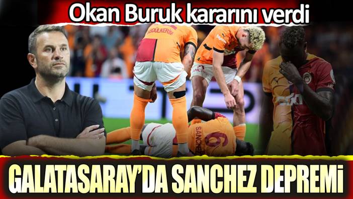 Galatasaray'da Sanchez depremi. Okan Buruk kararını verdi