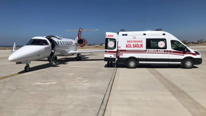 Ambulans uçak 3 günlük bebek için havalandı