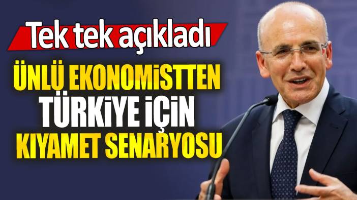 Ünlü ekonomistten Türkiye için kıyamet senaryosu: Tek tek açıkladı