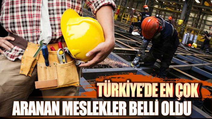 Türkiye'de en çok aranan meslekler açıklandı