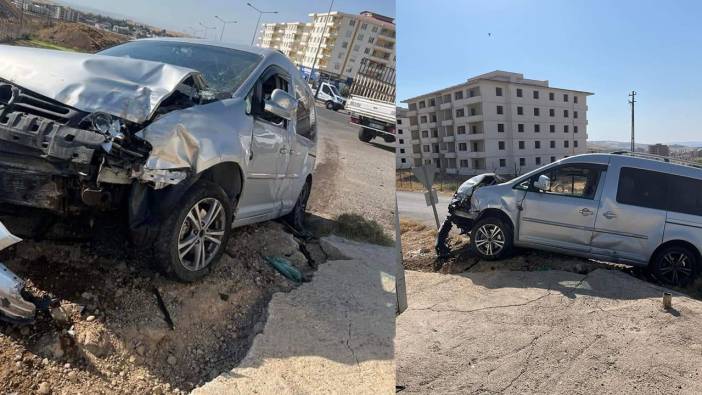 Siirt'te maddi hasarlı trafik kazası