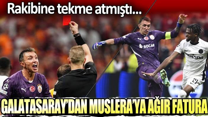 Galatasaray'dan Muslera'ya ağır fatura: Rakibine tekme atmıştı...