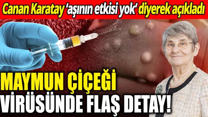 Canan Karatay ‘aşının etkisi yok’ diyerek açıkladı: Maymun Çiçeği virüsünde flaş detay!