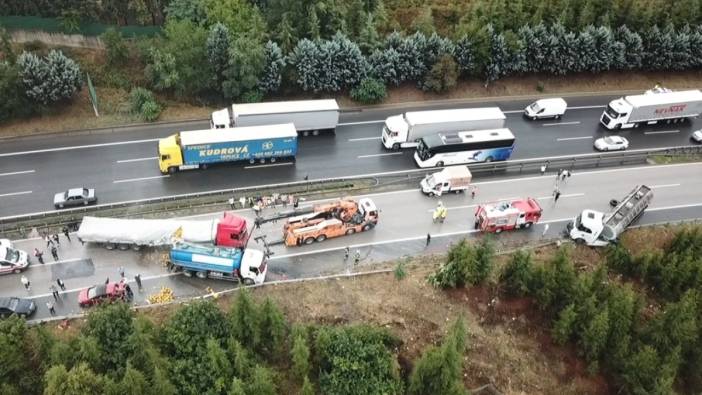 TEM Otoyolu'nda zincirleme kaza