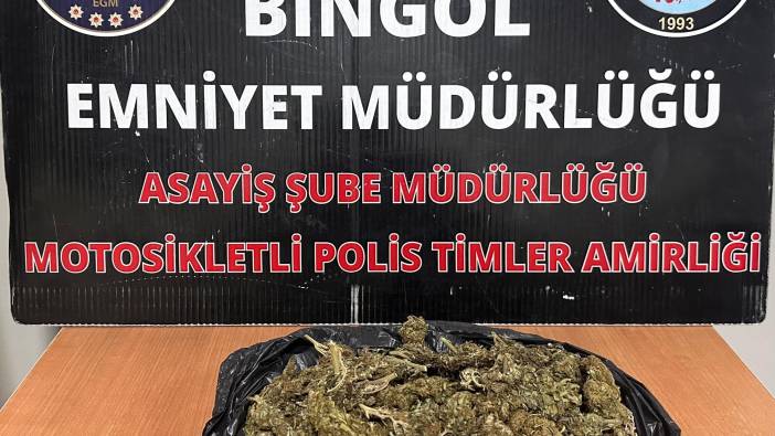 Bingöl'de uyuşturucu madde ele geçirildi