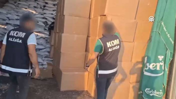 İzmir'de milyonlarca makaron ele geçirildi