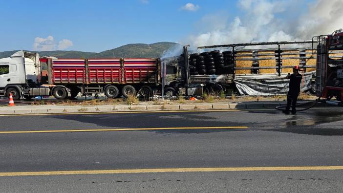 Düzce'de iki TIR çarpıştı: 3 yaralı