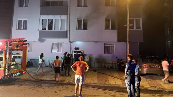 Sinop’ta korkutan apartman yangını