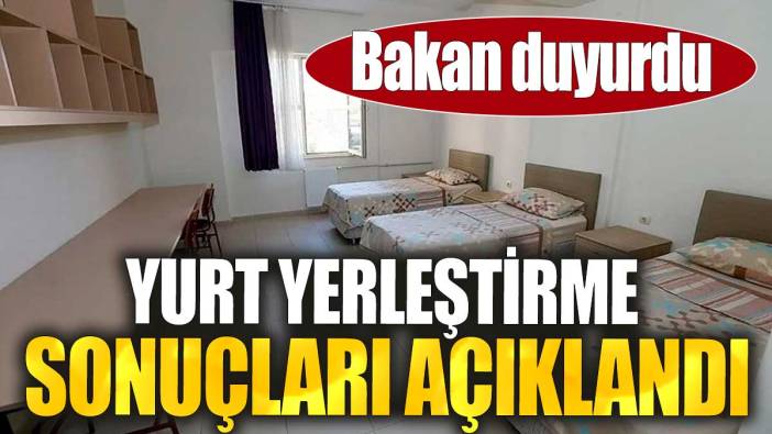 Son dakika.. KYK yurt yerleştirme sonuçları açıklandı