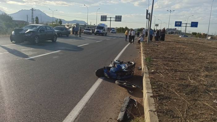 Konya'da otomobil ile motosiklet çarpıştı: 2 ağır yaralı