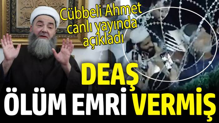 Cübbeli Ahmet canlı yayında açıkladı! DEAŞ ölüm emri vermiş