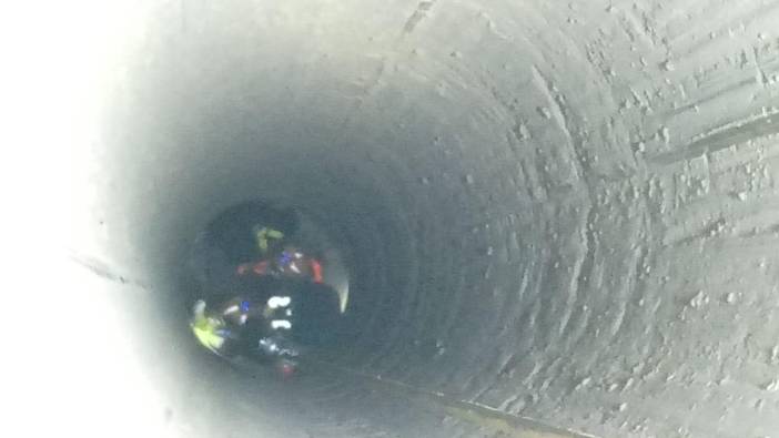 Hatay'da kuyuya düşen işçi kurtarıldı