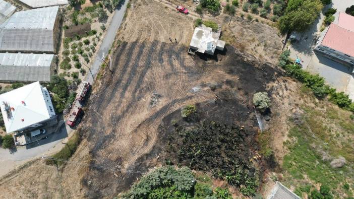 Okula yakın bölgede çıkan yangın paniğe neden oldu