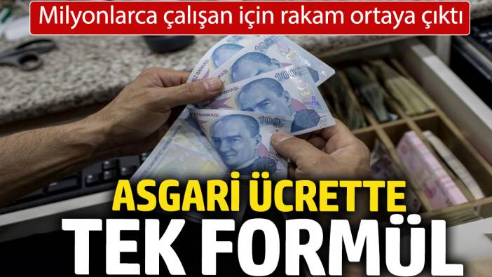 Asgari ücrette tek formül: Milyonlarca çalışan için rakam ortaya çıktı