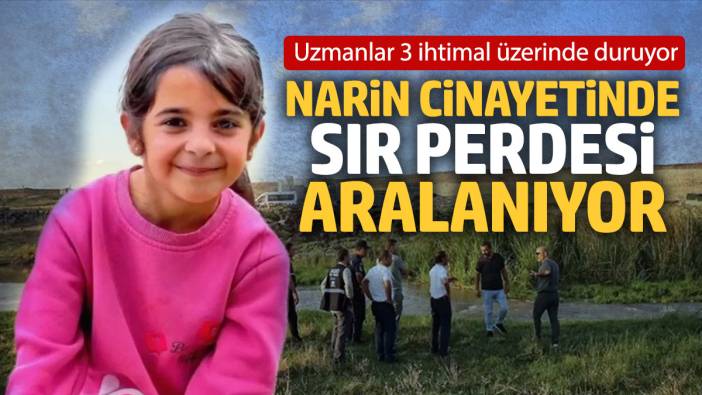 Narin cinayetinde sır perdesi aralanıyor: Uzmanlar 3 ihtimal üzerinde duruyor