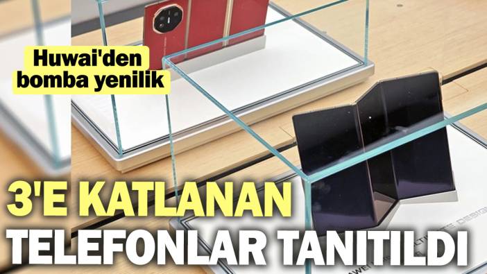 Huwai'den bomba yenilik! 3'e katlanan telefonlar tanıtıldı