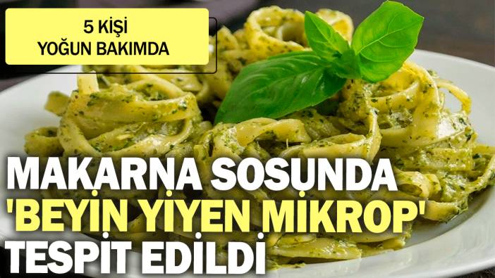 Makarna sosunda 'beyin yiyen mikrop' tespit edildi: 5 kişi yoğun bakımda