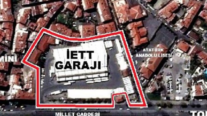 Topkapı İETT Garajı, park oluyor