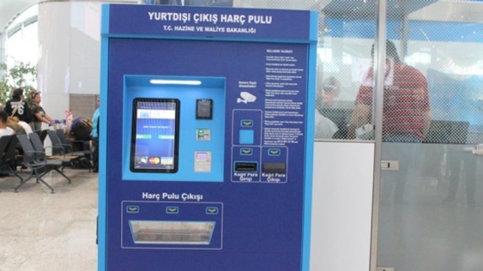 İstanbul Havalimanı'nda harç pulu otomat uygulaması