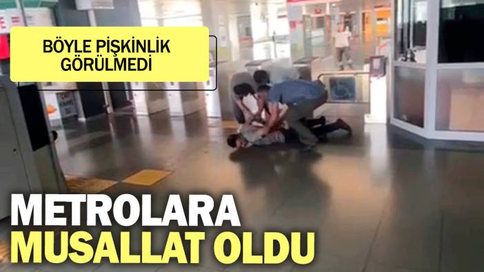 Metrolara musallat oldu. Böyle pişkinlik görülmedi