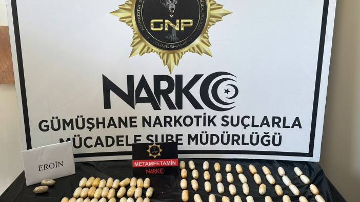 Uyuşturucu sevkiyatı yapan 2 şahıs Gümüşhane'de yakayı ele verdi