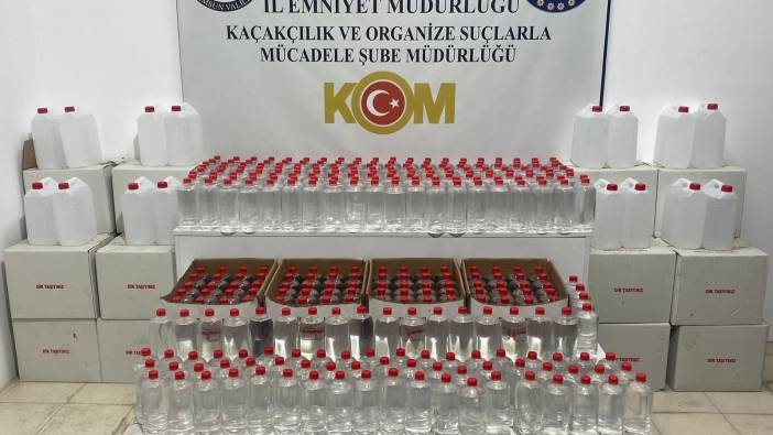 Samsun'da  bin litre etil alkol ele geçirildi