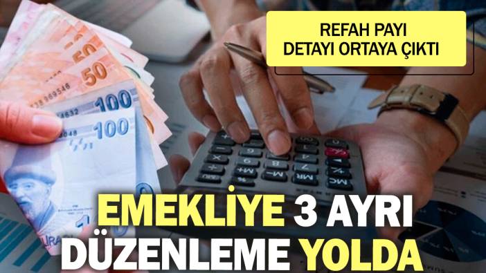 Emekliye 3 ayrı düzenleme yolda: Refah payı detayı ortaya çıktı