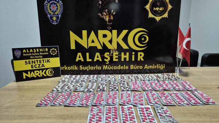 Manisa Alaşehir'de sentetik ecza hapı ele geçirildi